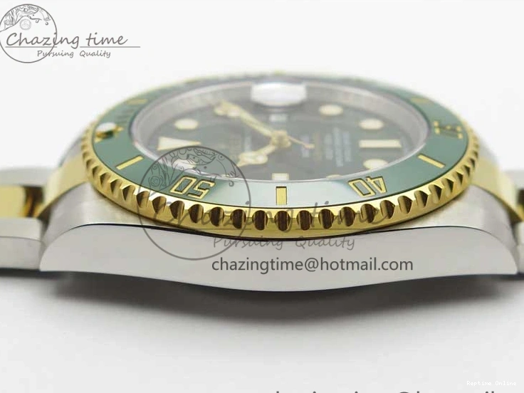 0115 Submariner 116613 LV VRF Best Edition YG Wrapped Bezel Green Dial on SS YG Bracelet A2836 MAX Version Compact 2920